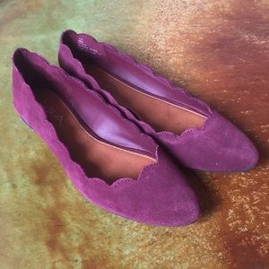 Maroon Ballet Flats